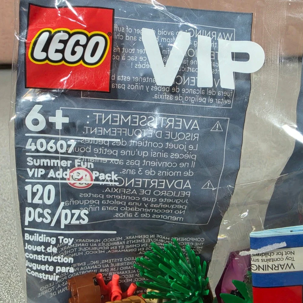 LEGO Summer Fun VIP Add-On Pack 40607 Kids Multicolor New Polybag 120pc